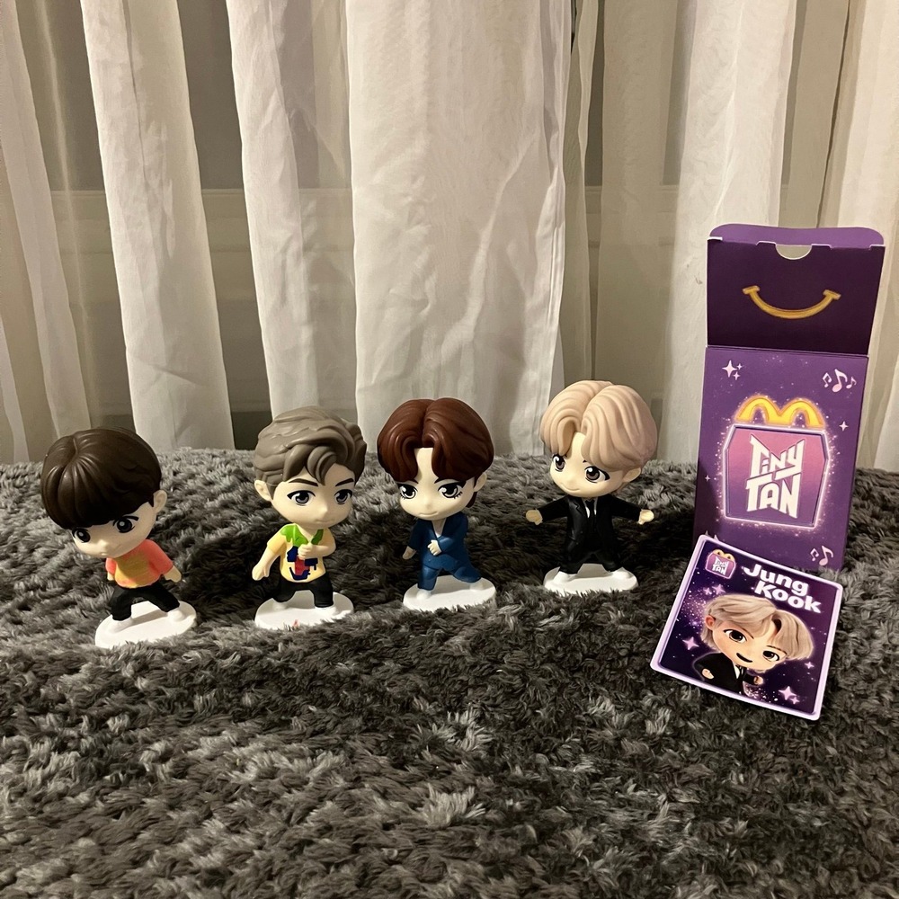 Tinytan x BTS 2025 McDonald's Happy Meal Toys (Set of 4) Throwback Edition